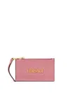 Versace Logo-lettering Wallet In Pink