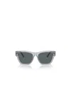 Versace Square Frame Sunglasses In Black