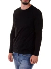 Versace Logo Long-sleeved T-shirt In Black