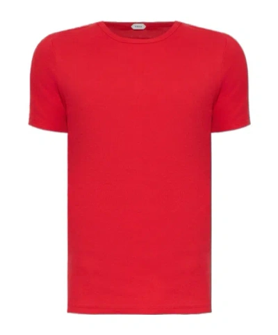 Versace Logo Loungewear T-shirt In Red