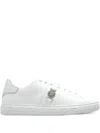 Versace Low-top Sneakers With Logo In White