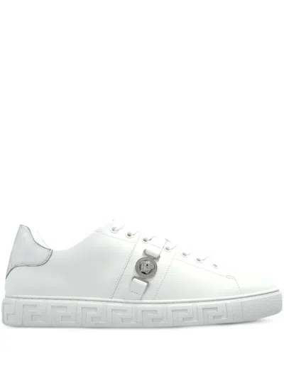 Versace Logo Low-top Sneakers In White