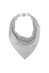 Versace Gleaming Necklace In Metallic