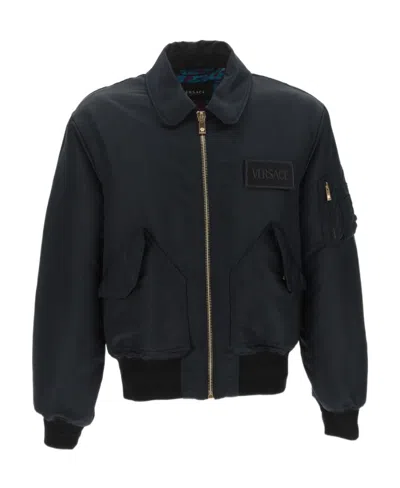 VERSACE VERSACE ZIP-UP BOMBER JACKET