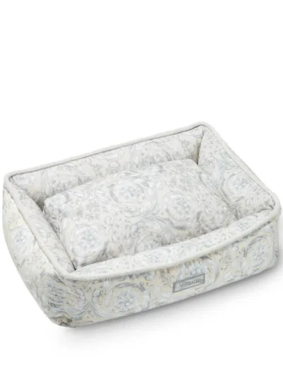 Versace Logo-patch Pet Bed In 中性色