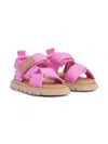 Versace Logo Sandals In Pink