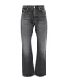 Versace Logo-patch Straight-leg Jeans In Black