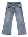 Versace Logo-patch Straight-leg Jeans In Blue