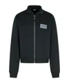 Versace Logo-patch Sweatshirt In Black