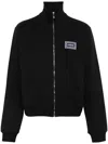 Versace Logo-patch Sweatshirt In Schwarz