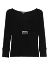 Versace Logo-patch T-shirt In Black