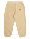 Versace Logo-patch Track Pants In Brown