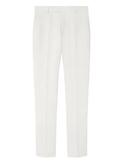 Versace Logo-patch Trousers In White