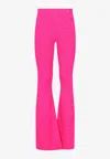 Versace Logo Pattern Flared Pants In Pink