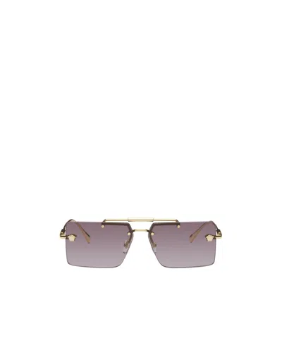 VERSACE LOGO PATTERN SUNGLASSES