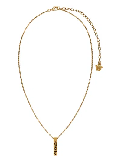 Versace Logo-pendant Necklace
