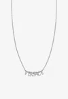 Versace Logo Pendant Necklace In Silver