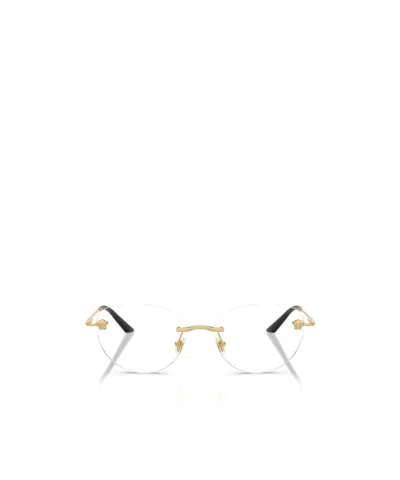 Versace Logo Plain Glasses In Multicolor