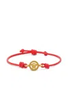 Versace Logo-plaque Bracelet In Gold