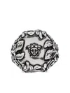 Versace Ring With Medusa Head Motif In Metallic