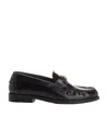 Versace Women's Slip On Embellished Loafer Flats In Black