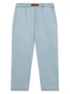 Versace Logo-plaque Straight-leg Jeans In Blue