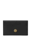Versace Logo-plaque Wallet In Black