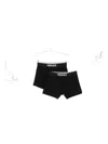 Versace Branded Boxer Briefs 2-pack In Black