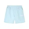 Versace 1978 Re-edition Brushed Jersey Shorts In Blue
