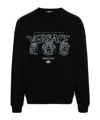 Versace Printed Sweatshirt In Black
