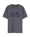 Versace Logo-print Cotton T-shirt In Gray