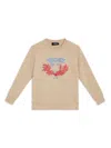 Versace Logo-print Cotton T-shirt In Neutrals