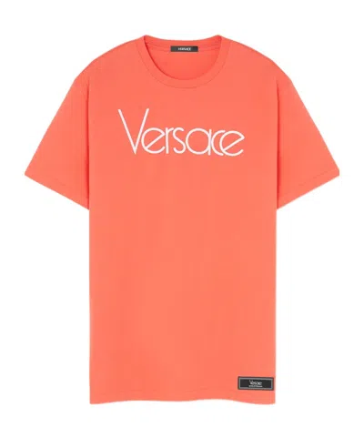 VERSACE VERSACE 1978 RE-EDITION LOGO-PRINTED CREWNECK T-SHIRT