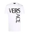 Versace Logo Printed Short Sleeved T-shirt In White
