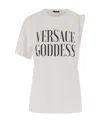 Versace Goddess T-shirt In White