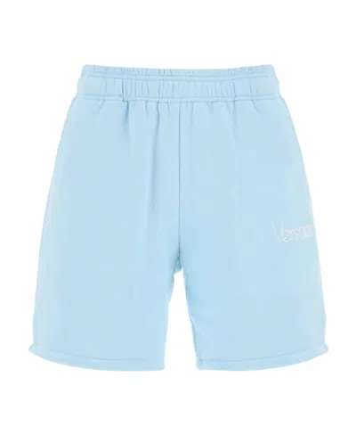 VERSACE VERSACE 1978 RE-EDITION LOGO EMBROIDERED SWEATSHORTS