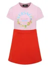 Versace Logo-print Dress In Pink