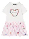 Versace Logo-print Flared Dress In White