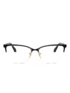 Versace Logo-print Glasses In Black