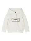 Versace Logo-print Hoodie In White