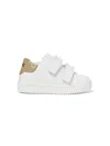 Versace Touch-strap Leather Sneakers In White