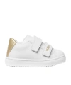 Versace Logo-print Leather Sneakers In White