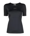 Versace Logo-print Round-neck T-shirt In Black