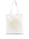 Versace Logo-print Shopping Bag In White