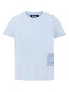 Versace Light Blue T-shirt With 90 Vintage Logo For Baby Boy In Blue
