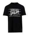 Versace Logo-print Short-sleeved T-shirt In Black