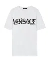 Versace Logo-print Short-sleeved T-shirt In White