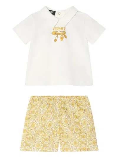Versace Babies' Logo-print Shorts Set