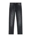 Versace Logo-print Straight-leg Jeans In Black