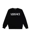 Versace Logo-print Sweatshirt In Black